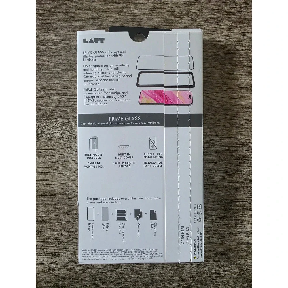 LAUT Prime Glass Edge Screen Protector & Camera Ring for iPhone 17 Air Bundle